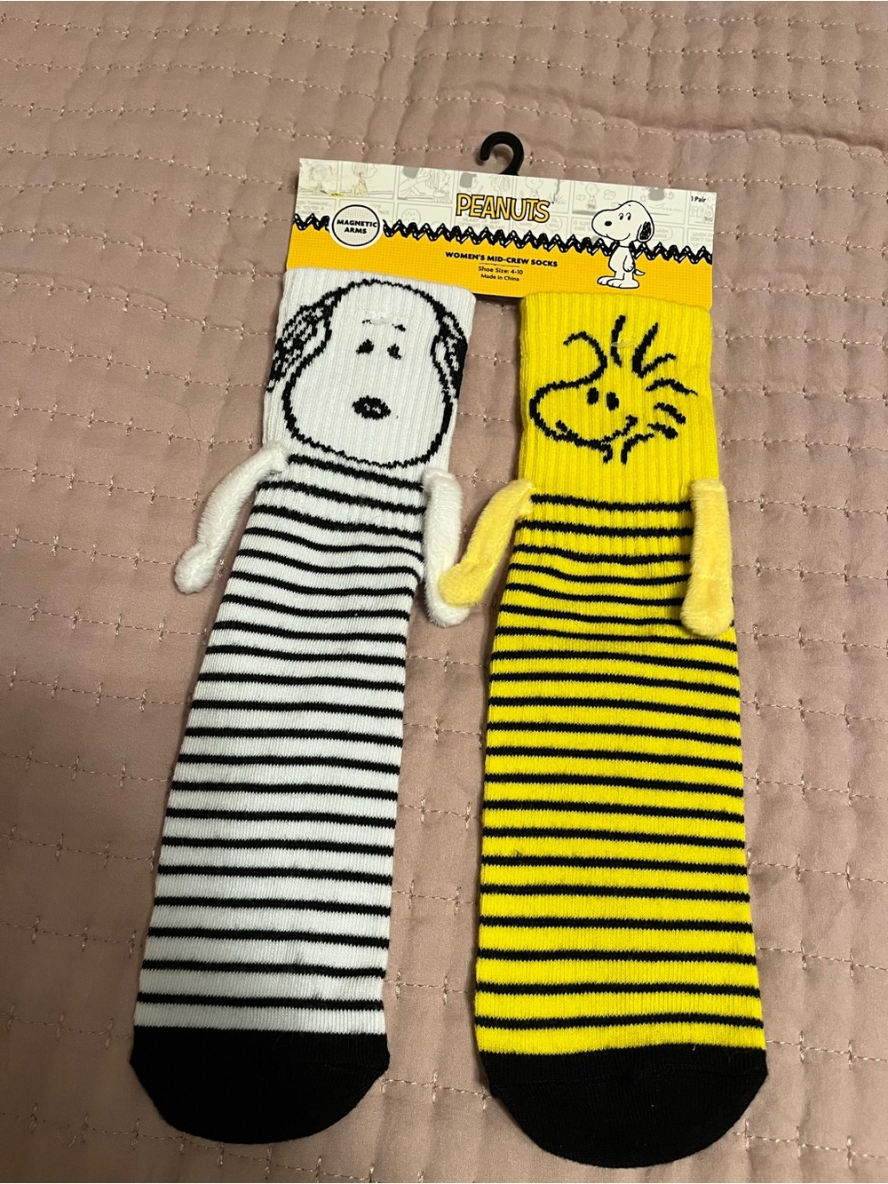 Peanuts snoopy and Woodstock socks